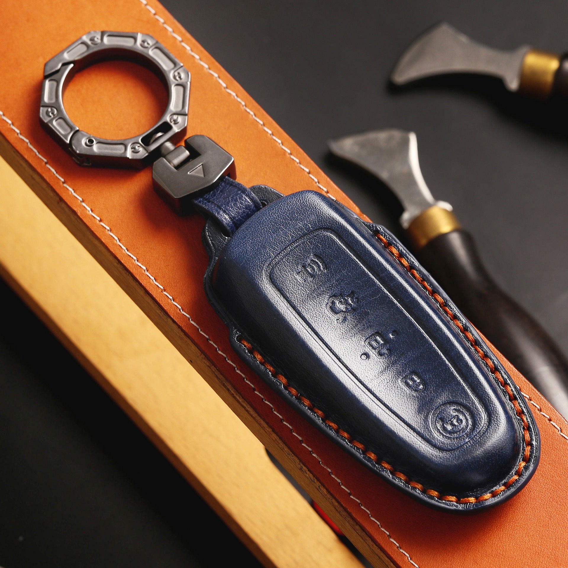 Handmade Leather Car Key Cover