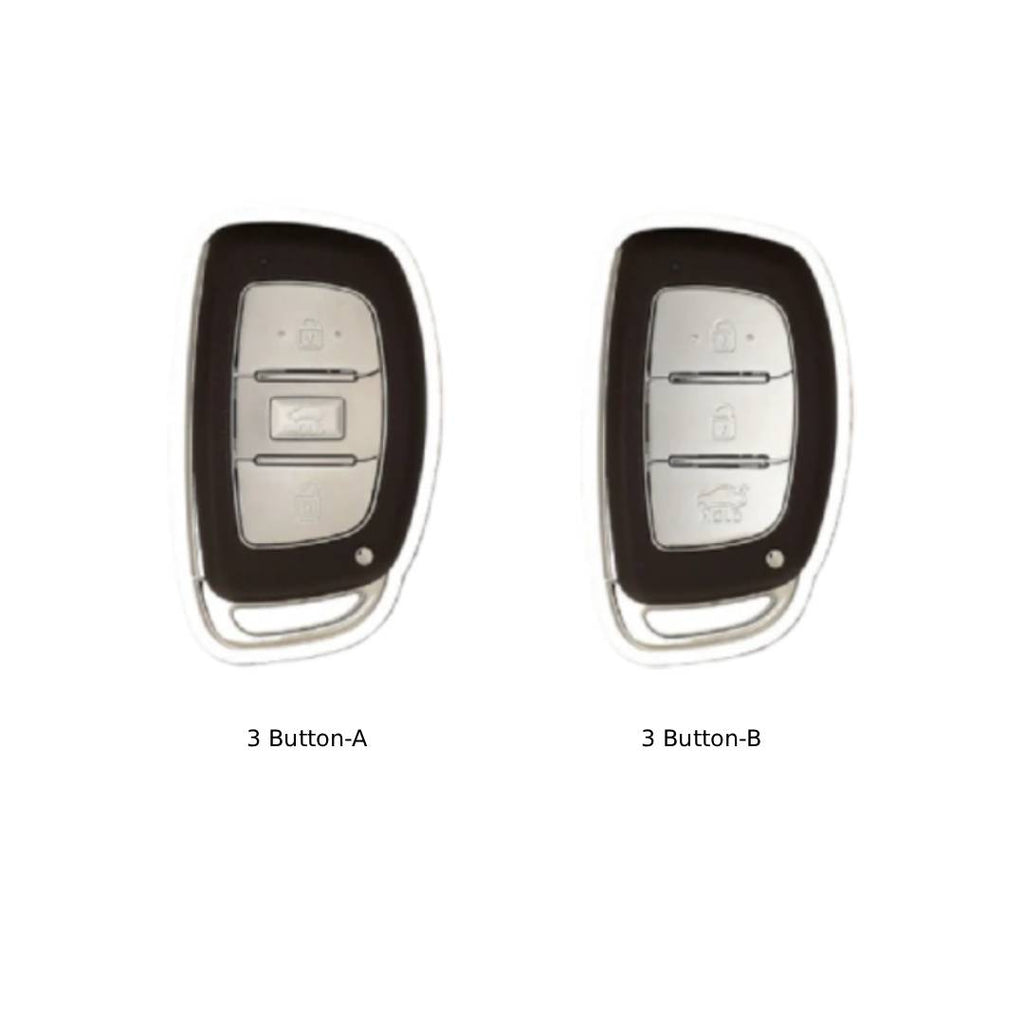 Hyundai Elantra IX25 Festa IX35 Verna Leder-Autoschlüsselhülle mit 3 Tasten