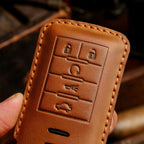 Étui en cuir pour clé de voiture Cadillac à 4 ou 5 boutons