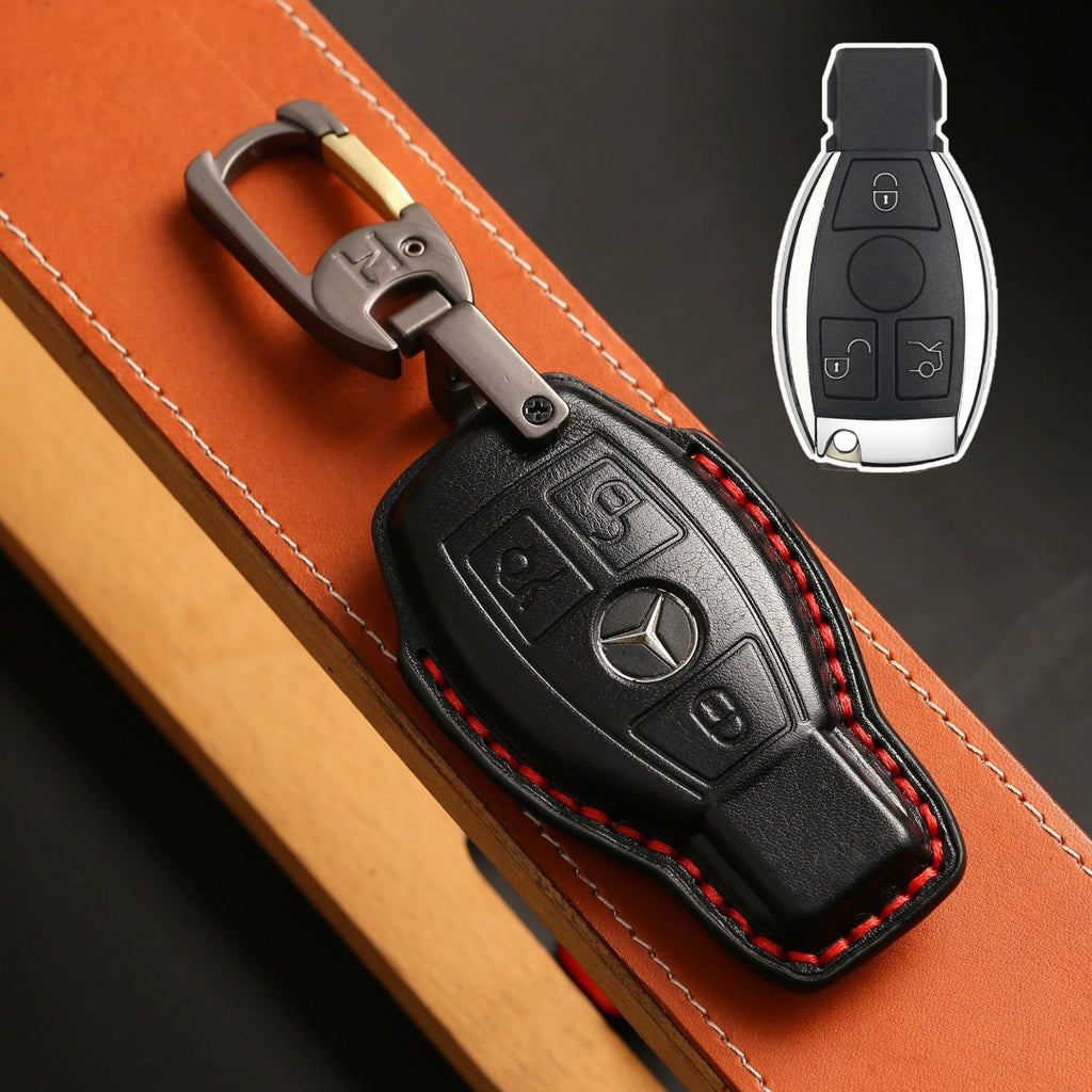 Luxury Mercedes-Benz/Maybach Leather Key Cover | Premium Protection for All Models
