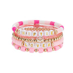 25Pcs Taylor Swift Friendship Bracelets TS Album Inspired Bracelet Set Lover Fearless 1989 Speak Now Tour Bracelets Music Festival Bracelets