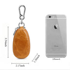 Leather Double Layer Car Key Bag Suitable for All Models