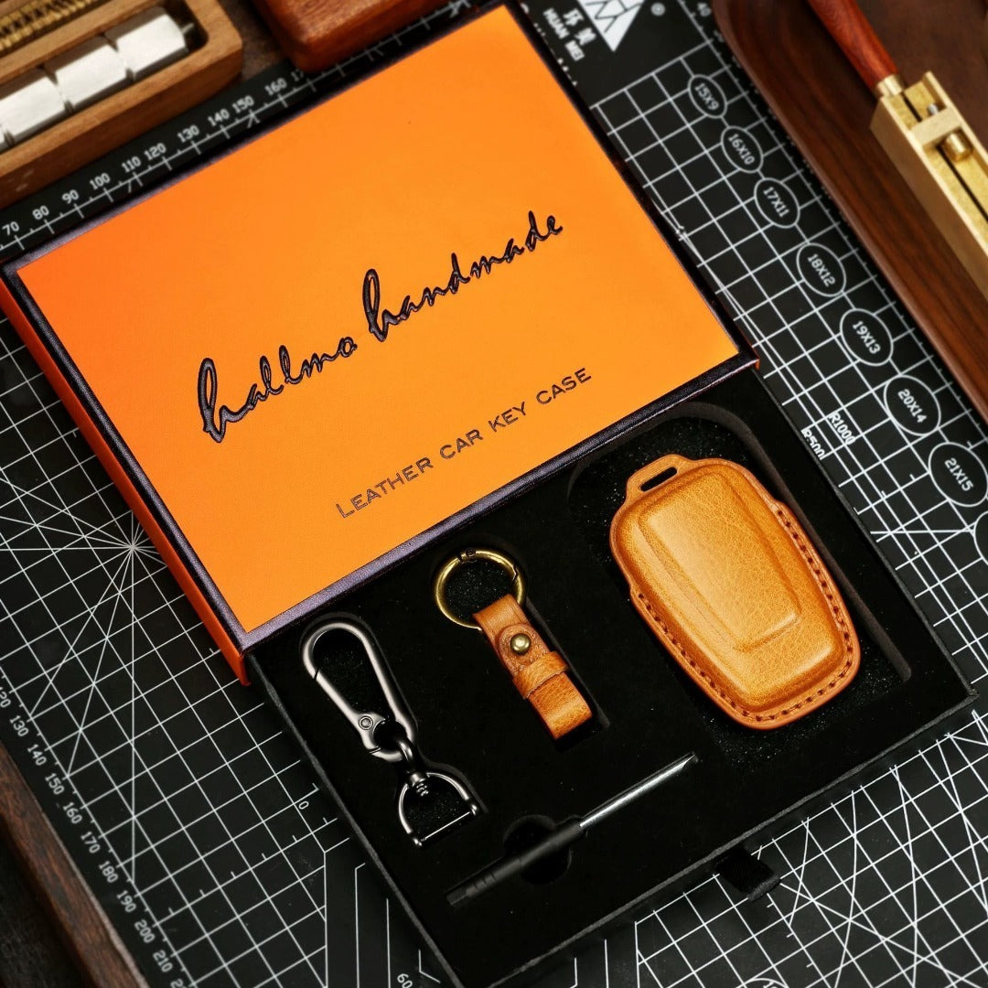 Luxury Genesis Key Fob Case - Handmade Leather Protector