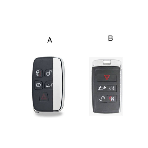 Carsine Land Rover/Jaguar Leather Key Cover | Handmade Full-Grain | Precision Fit 2010-2025 Models Black / A