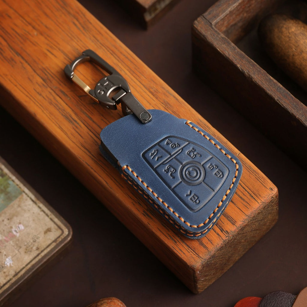 Carsine Buick Avenir GL8 Century Leather Car Key Cover Black