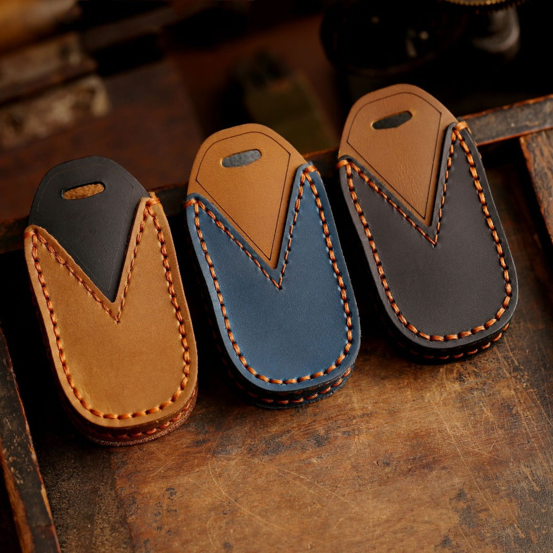 Étui en cuir pour clé de voiture Buick GL8 GL6 (4, 5 ou 6 boutons)