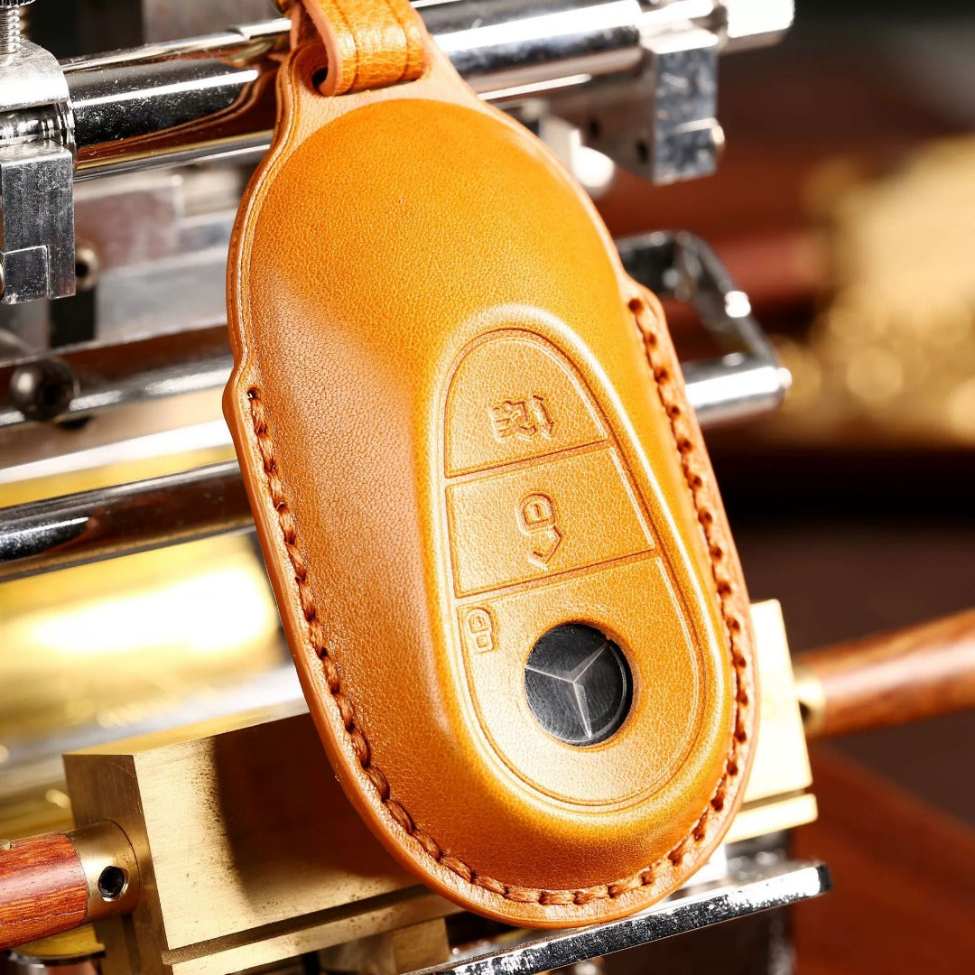 Luxury Mercedes-Benz/Maybach Leather Key Cover | Premium Protection for All Models