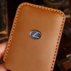 Carsine Lexus Leather Card Car Key Cover Button Black