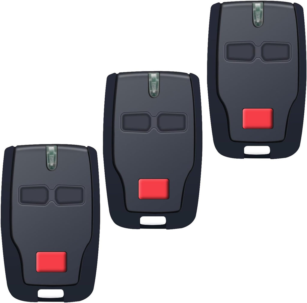Lot de 3 télécommandes de garage BFT Mitto B2 - Télécommande 2 canaux 433,92 MHz pour portails électriques