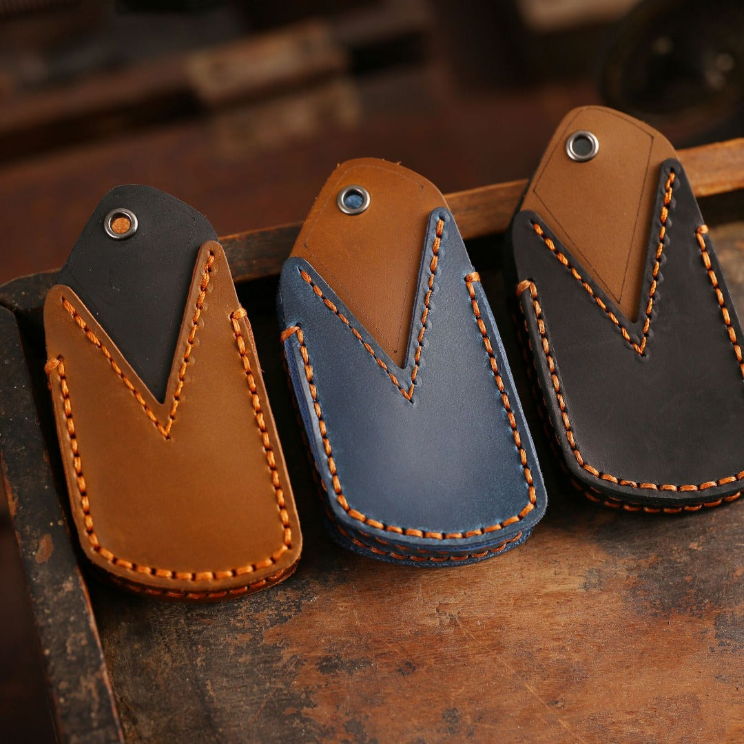 Volkswagen Golf 8 Touron ID6X ID4X ID6 Autoschlüsselhülle aus Leder mit 3,5 Tasten