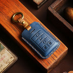 Étui en cuir pour clé de voiture Cadillac à 4 ou 5 boutons