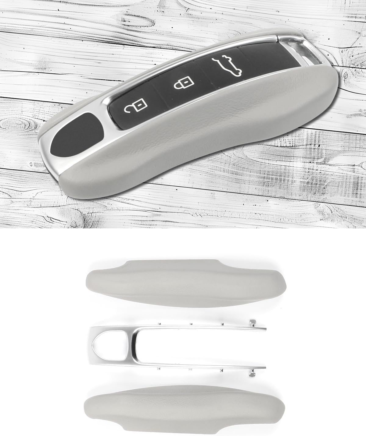 Étui en cuir pour clé Porsche 