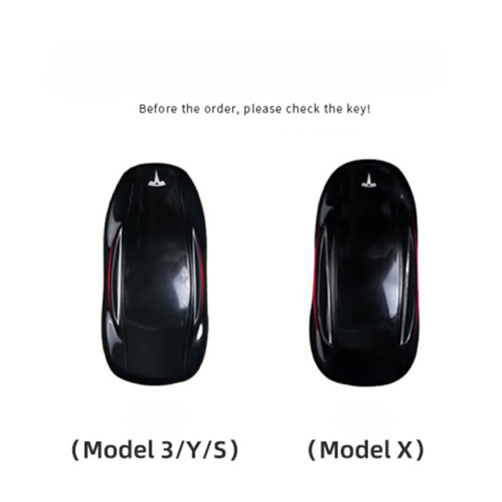 Étui en cuir pour clé de voiture Tesla