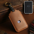 Carsine Lexus Leather Card Car Key Cover Button Brown