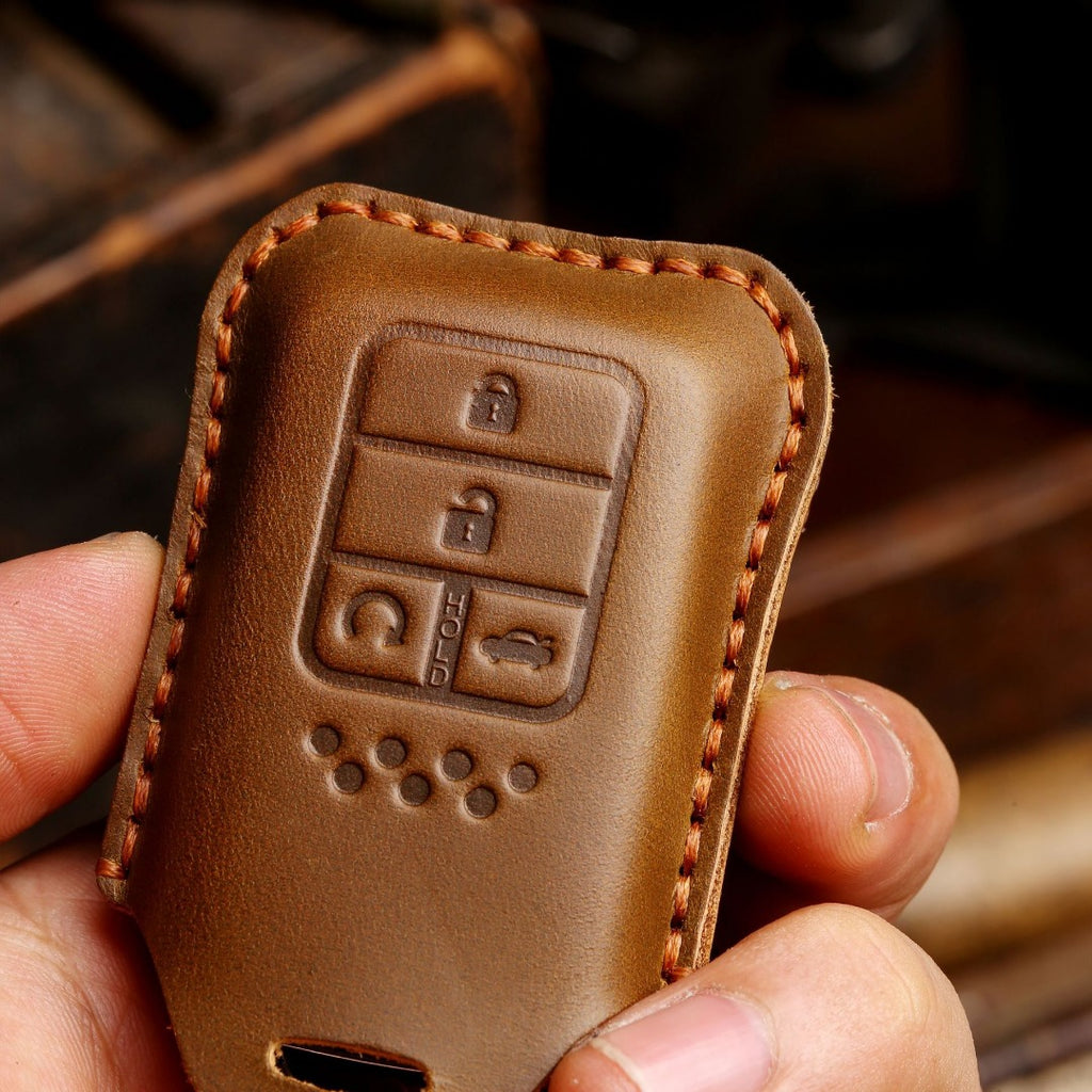 Honda CRV Lingpai XRV Civic Accord Guandao Fit Leder Autoschlüsselhülle 2,3,4,5,6 Tasten