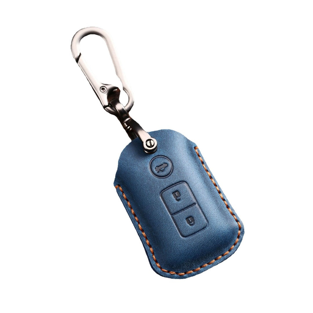 Carsine Toyota Leather Car Key Cover 3 Button Black / 3 Button