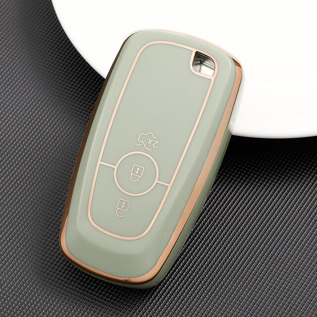 Carsine Ford Car Key Case Golden Edge Green / Key case