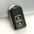 Carsine Toyota Car Key Case Golden Edge Black / Key case
