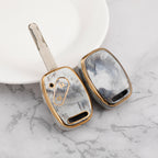 Carsine Honda Car Key Case Gold Inlaid With Jade Grey / Key case