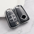 Carsine Opel Holden Vauxhall Car Key Cover Silver Edge Black / Key case