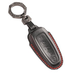 Ford Edge Explorer Lincoln MKT 2017 Navigator Leather Car Key Cover 5 Button