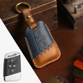 Carsine Volkswagen Sagitar Magotan Leather Car Key Cover 4 Button Blue / 4 Button
