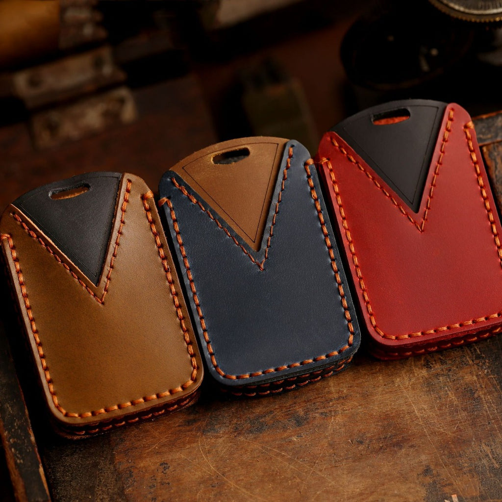 Étui en cuir pour clé de voiture Volvo XC60 XC90 S60