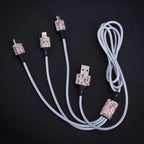 Car Rhinestone Charging Set