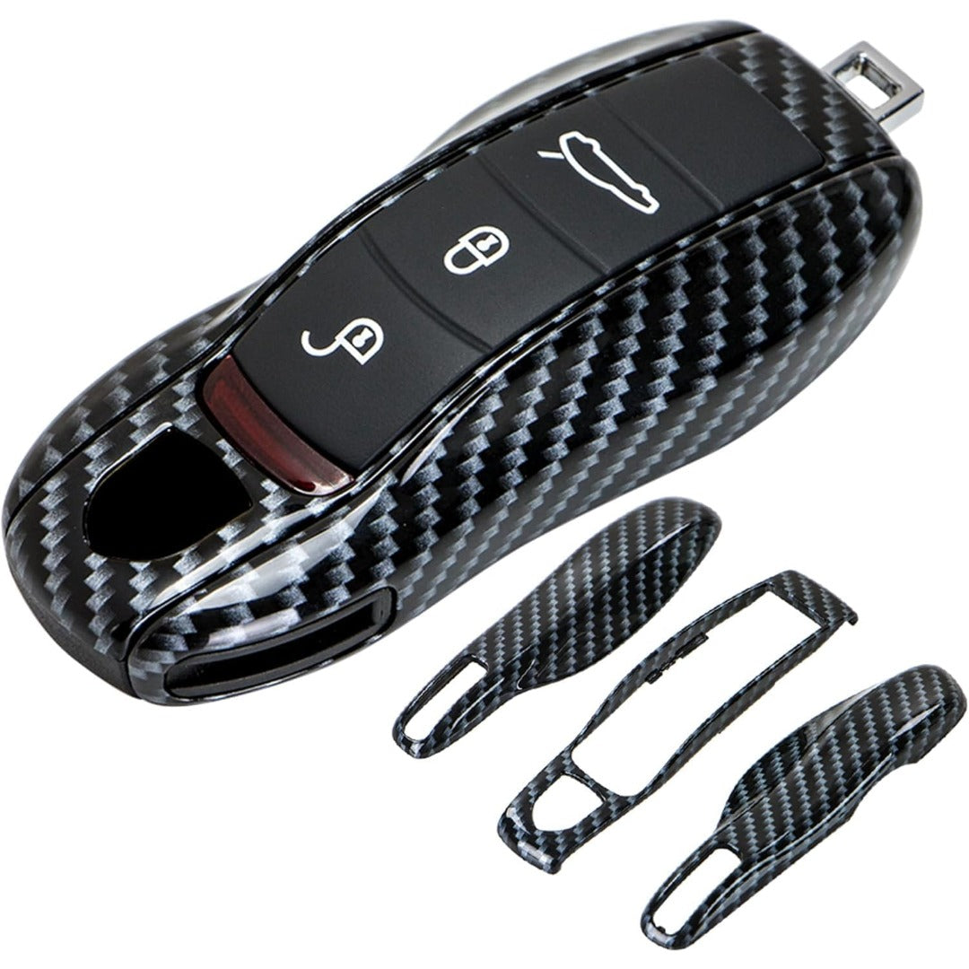 Porsche Key Shell Replacement 3-Piece Painted Key Fob Cover Shell
