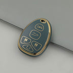 Carsine Chevrolet GMC Yukon Car Key Case Golden Edge Grey / Key case