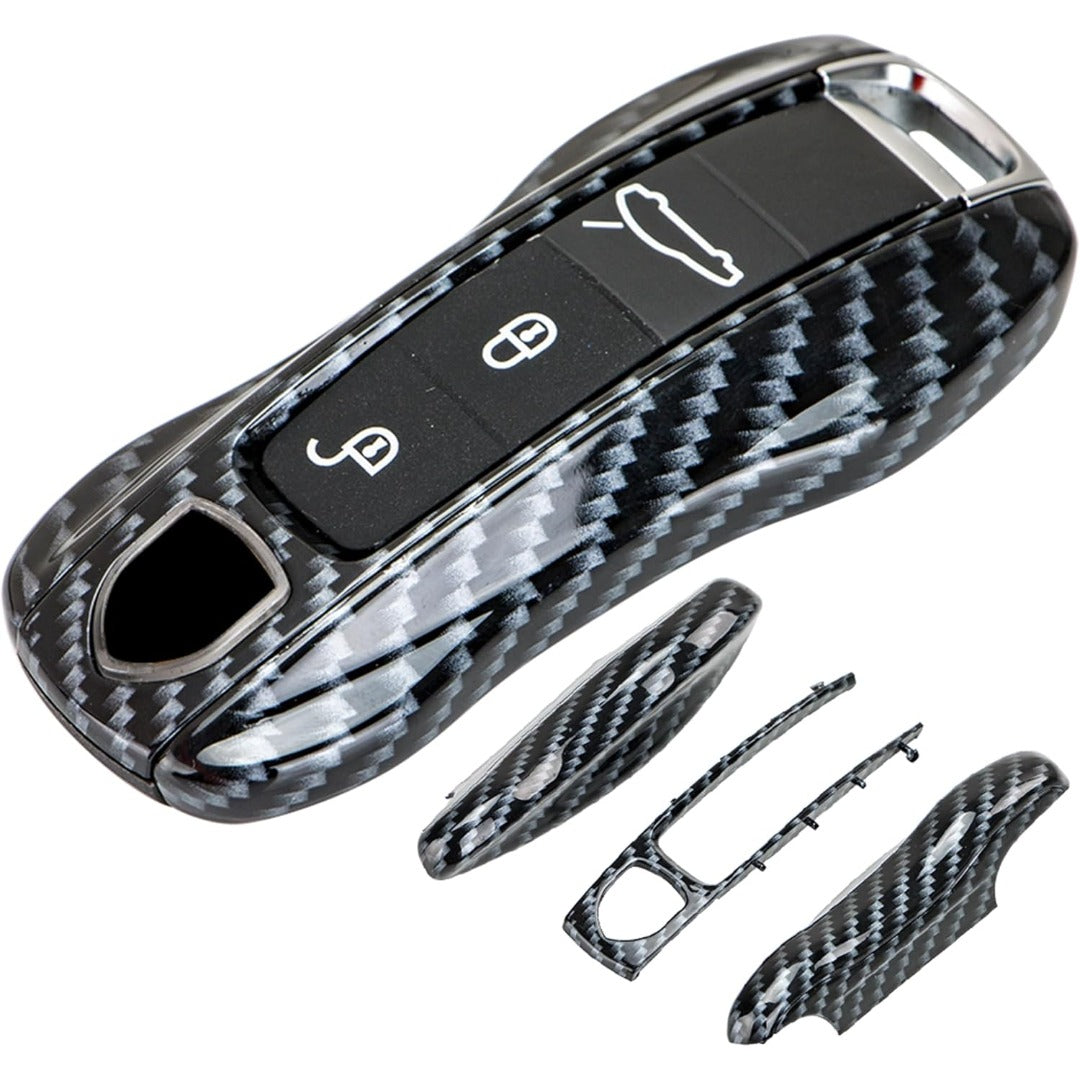 Porsche Key Shell Replacement 3-Piece Painted Key Fob Cover Shell
