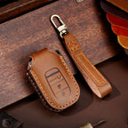 Carsine Honda Leather Car Key Cover 3,4,5 Button Brown / 3 Button