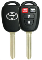 Carsine Toyota Car Key Case Golden Edge