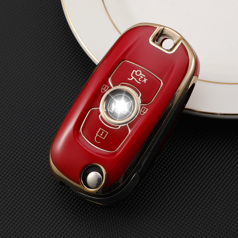 Carsine Buick Car Key Case Golden Edge Red / Key case