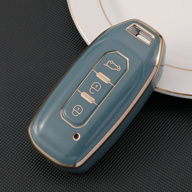 Carsine Ford Car Key Case Golden Edge Grey / Key case
