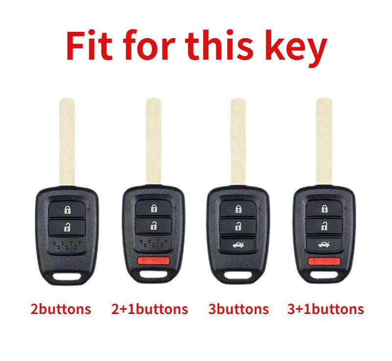 Carsine Honda Car Key Case Golden Edge